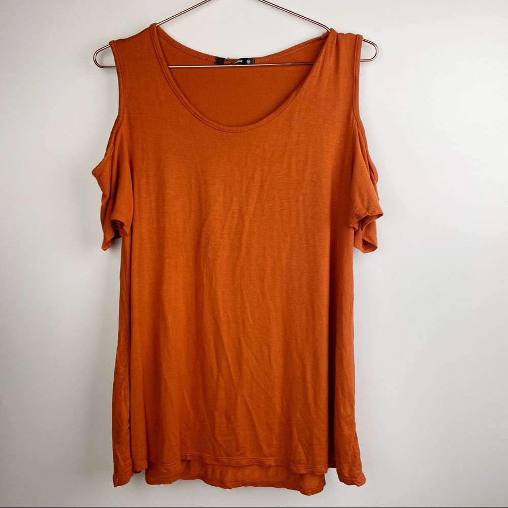 Anabelle Cold Shoulder‎ Top Rust